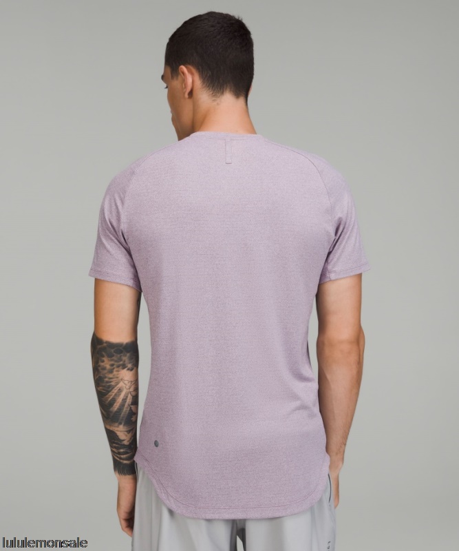Lululemon Deutschland DELULU801 | Drysense Training Kurzarm Shirt Meliert Lila Asche